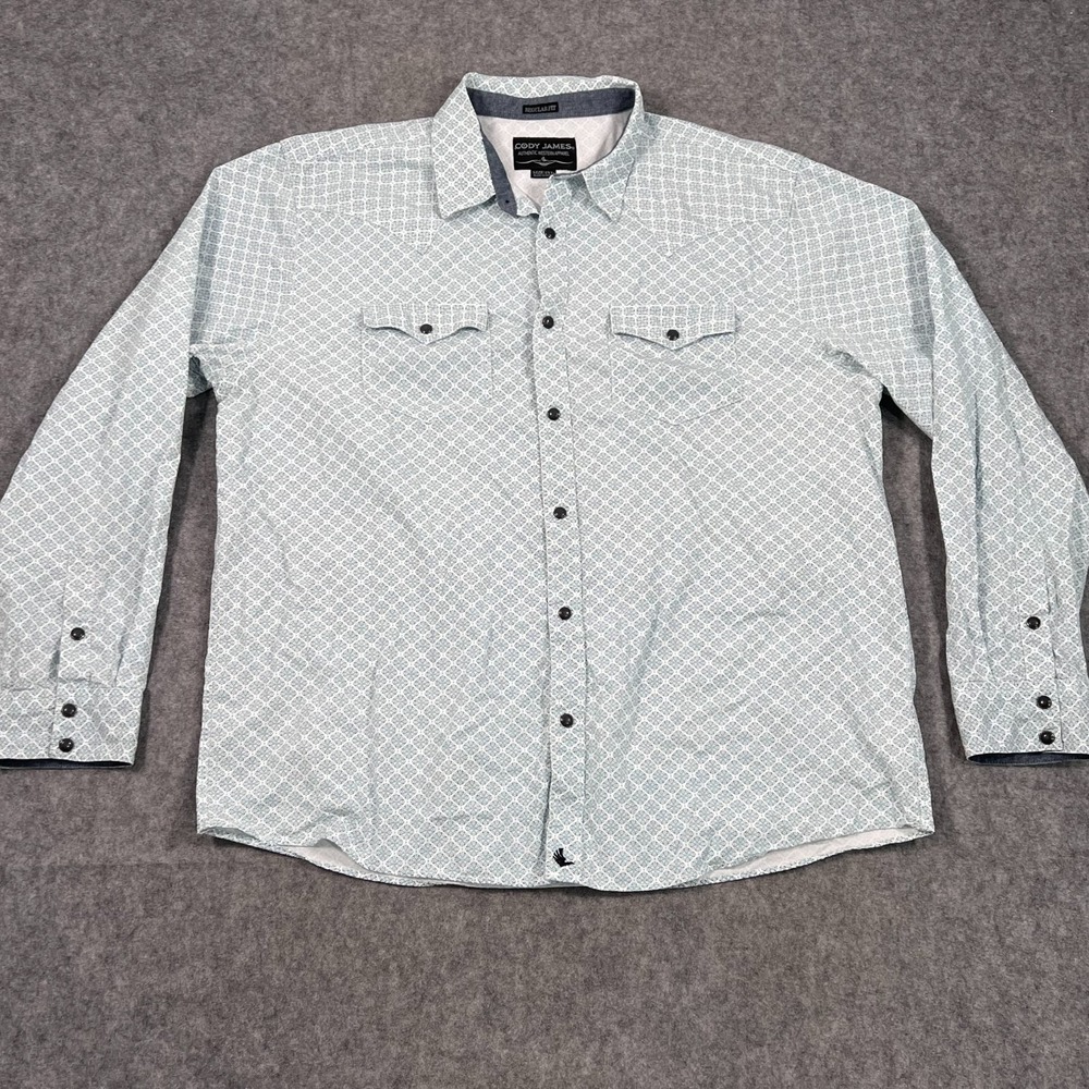 Cody James Regular Fit Western Long Sleeve Button Up Shirt Men's Size 2XL‎